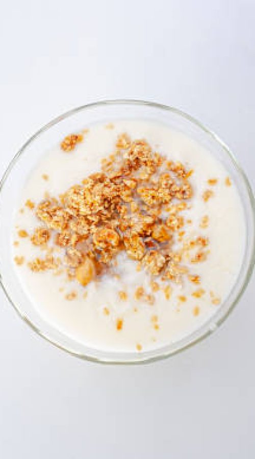 granola oatmeal yogurt honey